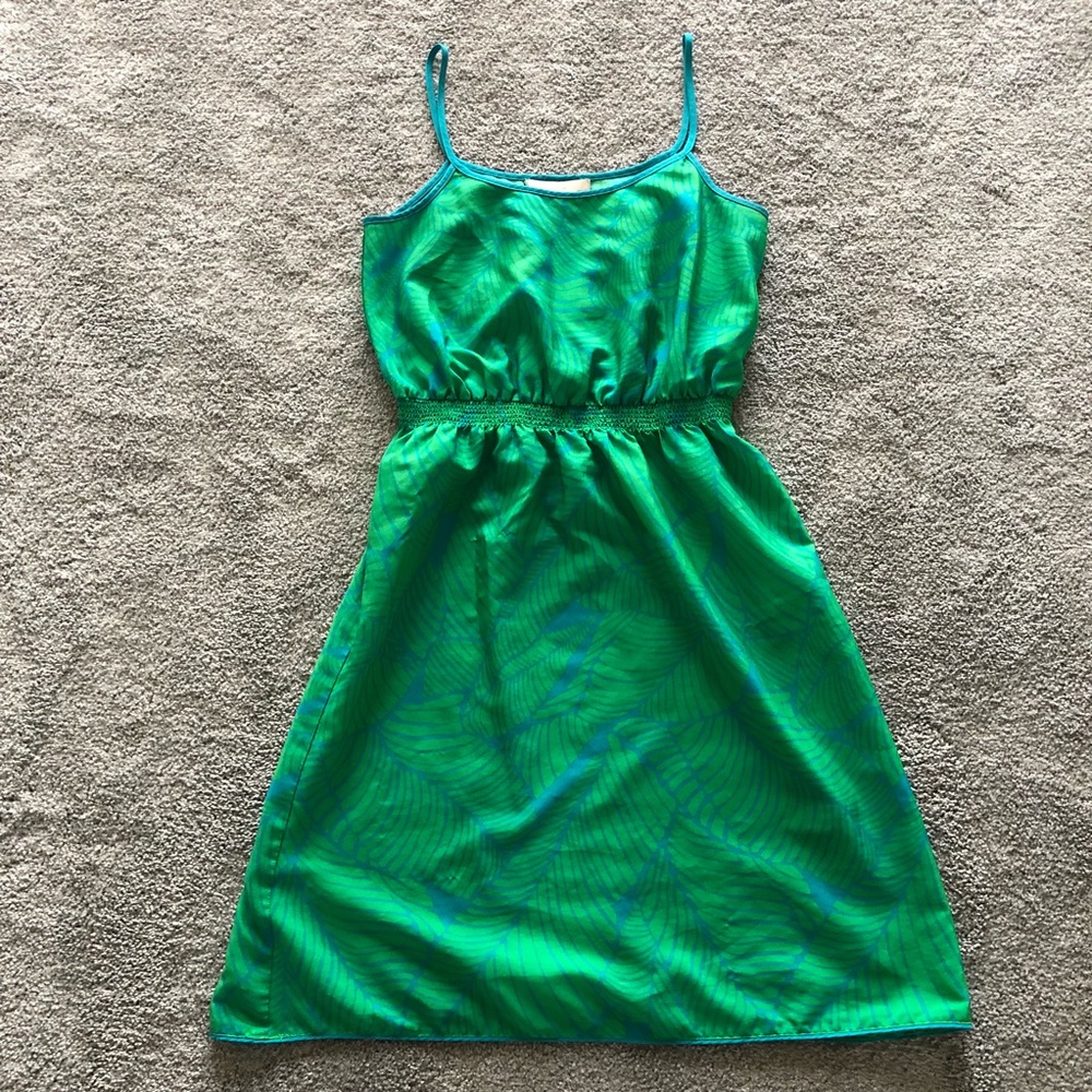 Palm Leaf Printed Dress